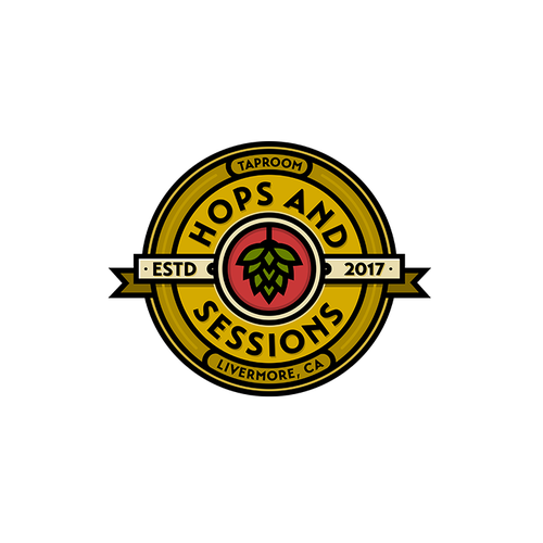 Hop design with the title 'logo concept for bar '