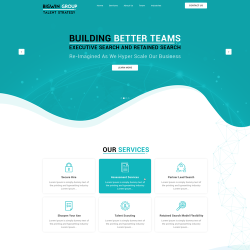 Consultant website with the title 'Bigwin Group'