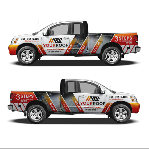 Car design with the title '10xYourRoof'