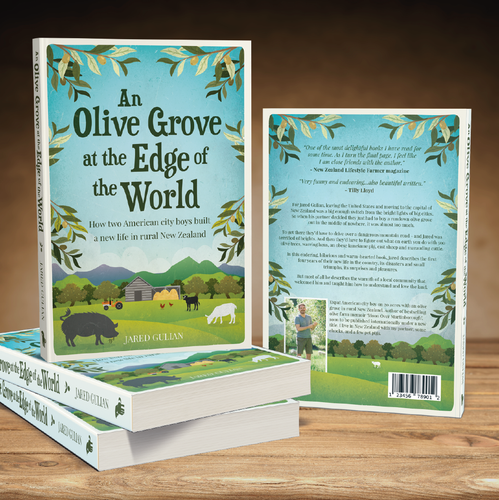 Vintage book cover with the title 'Book cover design'