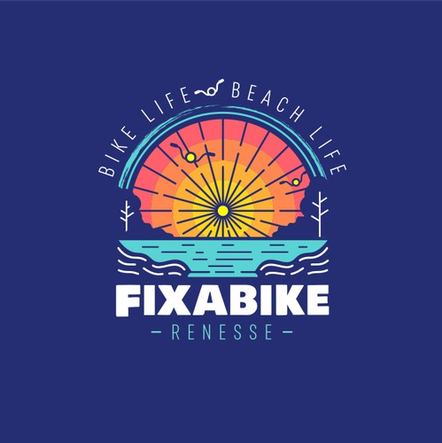 Am logo with the title 'Fixabike logo'