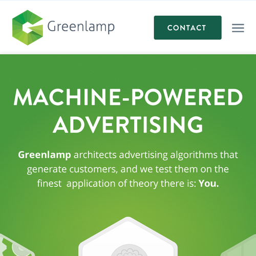 Responsive design with the title 'Advertising Technology Company'