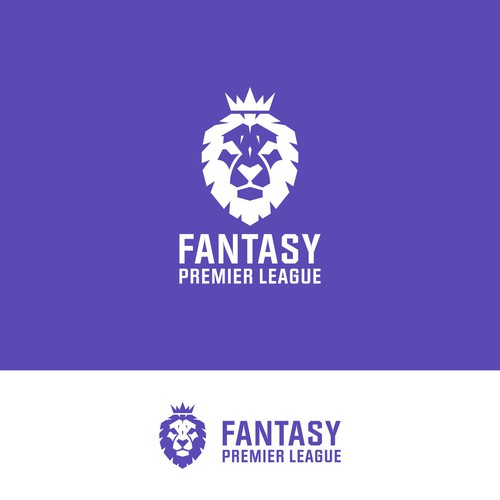 League logo with the title 'Fantasy Premier League (Football/Soccer) Trophy Logo'