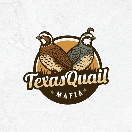 Quill logo with the title 'Texas Quail logo'