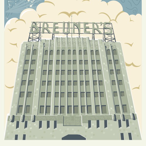 Office design with the title 'community contest Oakland office poster'