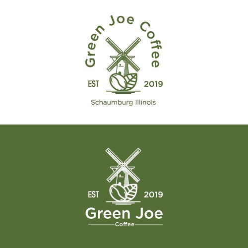 Windmill design with the title 'coffee'