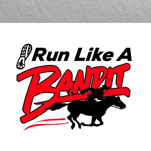 Bandit logo with the title ' an upscale logo for a road race'