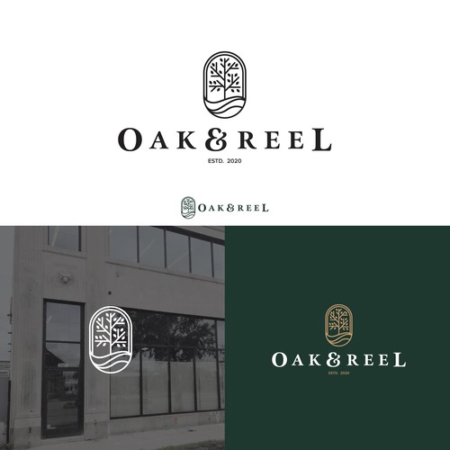 Film reel logo with the title 'Oak & Reel'