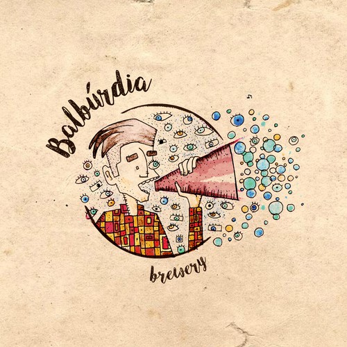 Label artwork with the title 'Illustration for Craft Brewery'