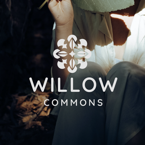 Flower logo with the title 'WILLOW COMMONS'