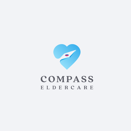 Compass design with the title 'Logo for Compass Eldercare'