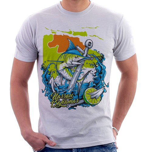 Restaurant t-shirt with the title 'Nassau Bahamas'