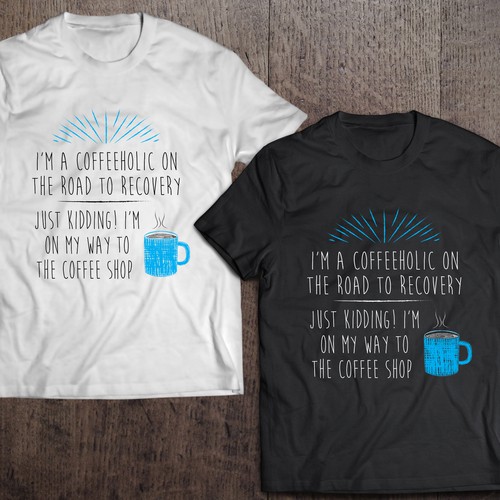 Text t-shirt with the title 'Tshirt design'