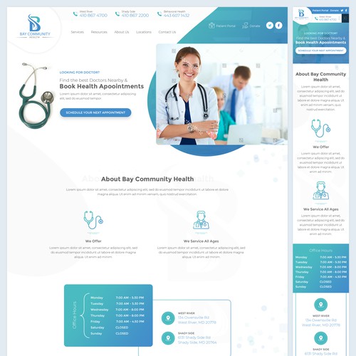 Doctor website with the title 'Doctors Office'