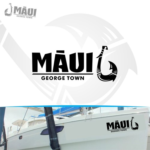Maui design with the title 'Boat logo and name'