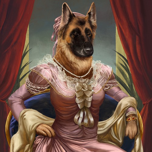 Classic illustration with the title 'Classic Portrait'