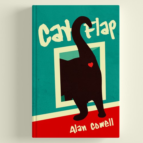 Cat book cover with the title 'Premade book cover'