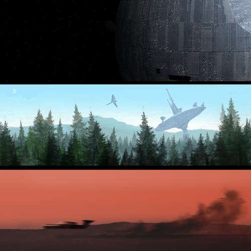 Star Wars design with the title 'Star Wars Web Banner'