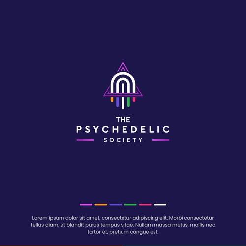 Kaleidoscope logo with the title 'Minimal logo design for non-profit community'