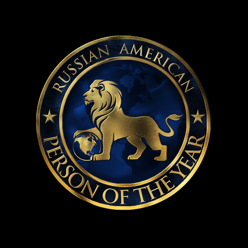 Golden design with the title 'Design a Logo That Will Become Symbol for Prestigious Award'