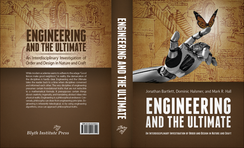 Philosophy design with the title 'Create a Cover for an Engineering and Philosophy Book'