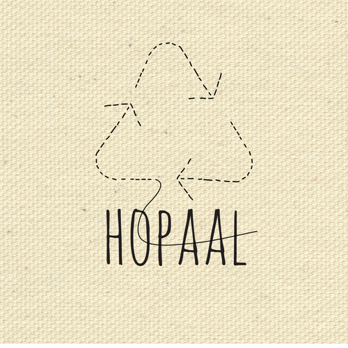 Recycling design with the title 'Brand Identity for Recycled Clothing Company'