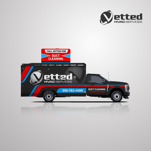 Vinyl wrap design with the title 'Service Van Wrap'
