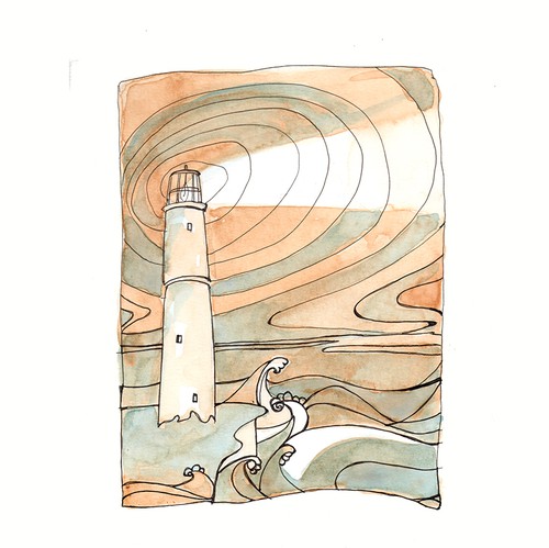 Drawing illustration with the title 'A Weekend at the Beach'