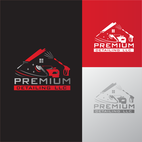 Car painting logo with the title 'PREMIUM DETALING LLC'