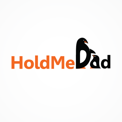 Penguin logo with the title 'Hold Me Dad'