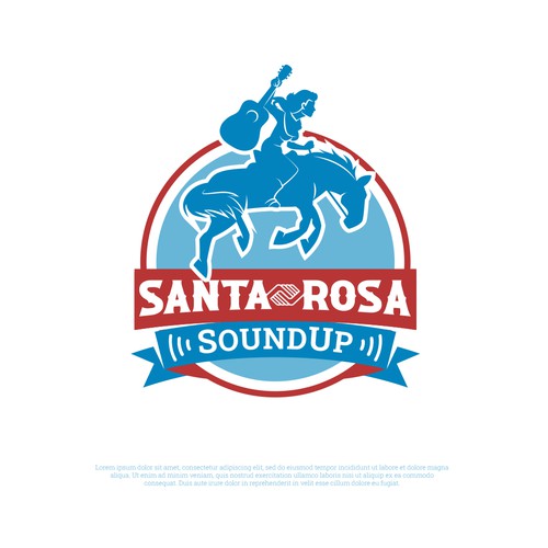 Rodeo design with the title 'LOGO FOR RODEO EVENT'