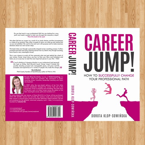 Work book cover with the title 'Career Jump!'