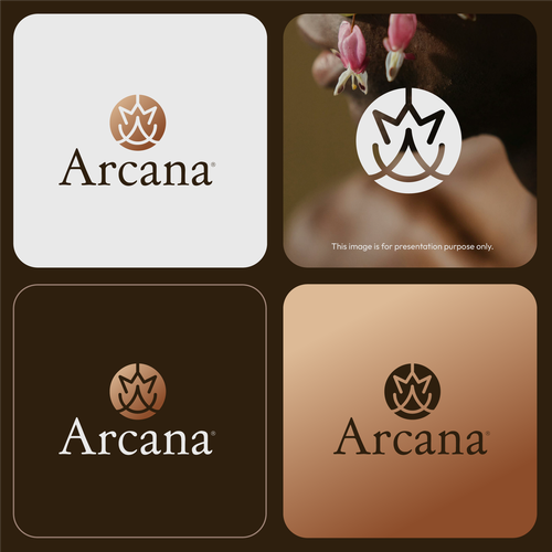 Thin logo with the title 'Arcana'