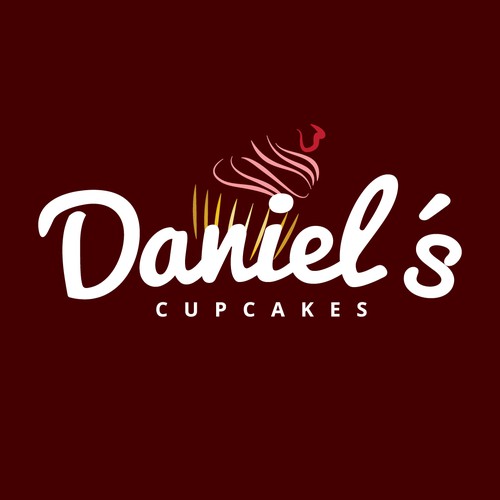 Cupcake logo with the title 'Daniel's Cupcakes'
