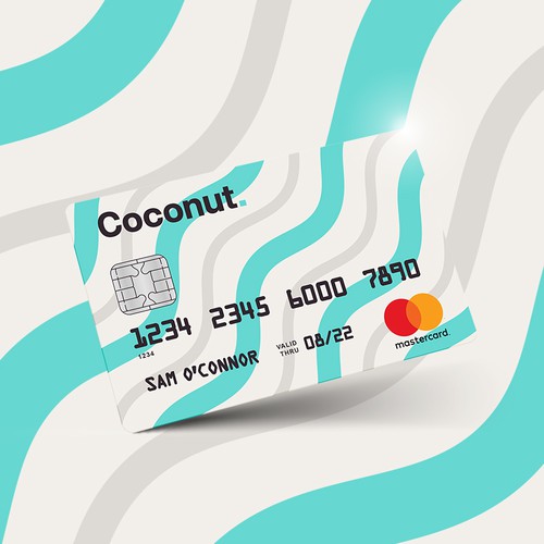 Credit card design with the title 'Coconut.'