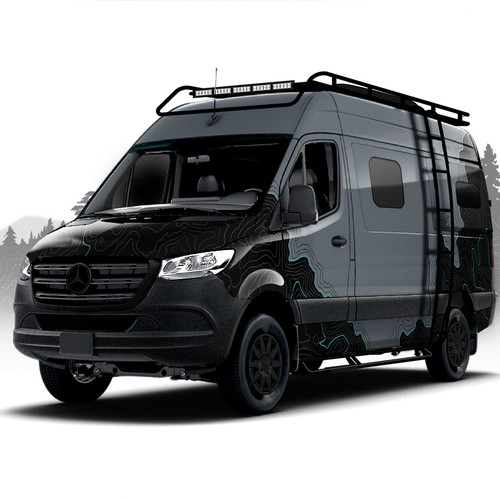 Off-road design with the title 'Off-road Van Wrap Design'