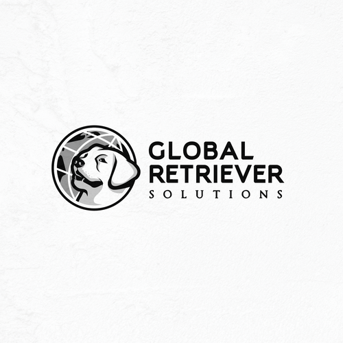 Globe brand with the title 'global retriever solutions logo'