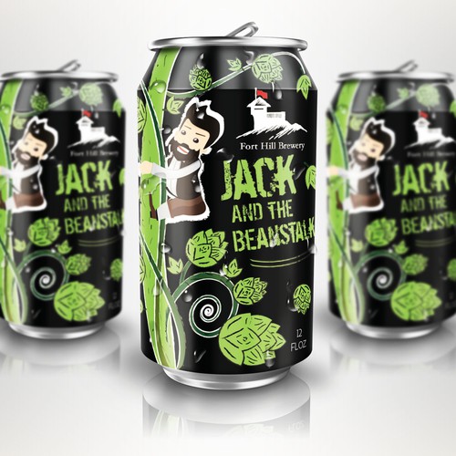 Photoshop label with the title 'Beer label proposal'