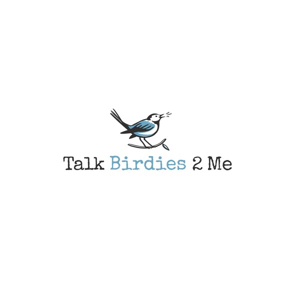 Talking logo with the title 'Logo design for a birding brand'