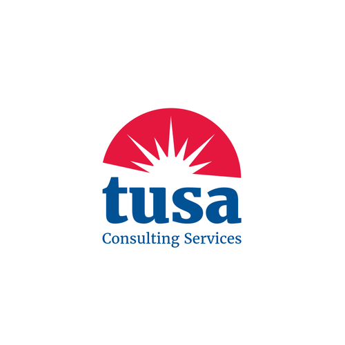 Firefighter design with the title 'Tusa logo modernization '