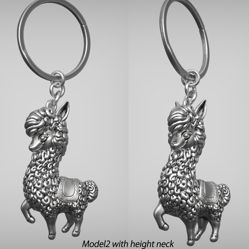 3D rendering design with the title 'keychaindesign'