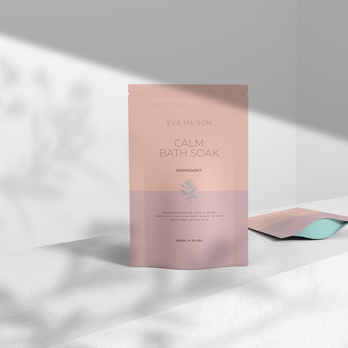 Beauty label with the title 'Label design'