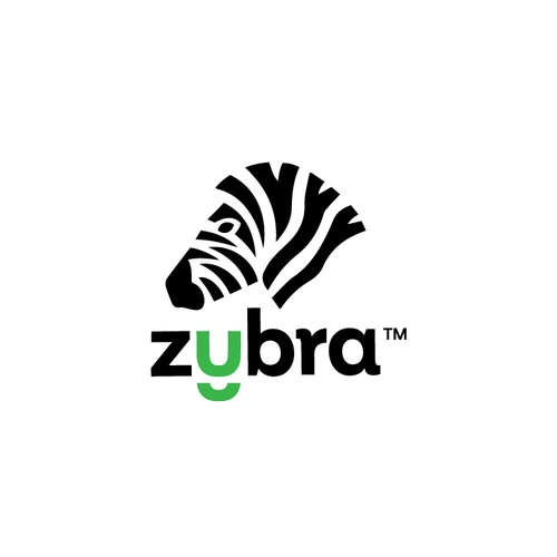 Zebra design with the title 'StartUp logo Zybra '