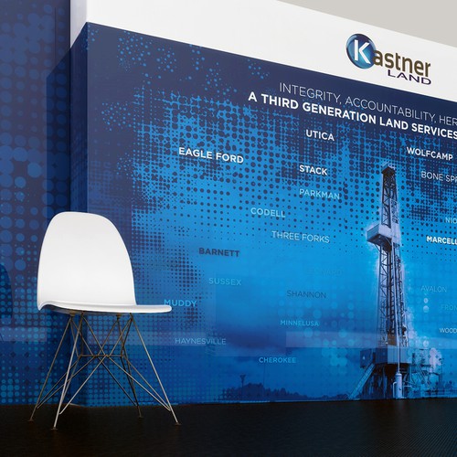 Booth design with the title 'Booth Design'