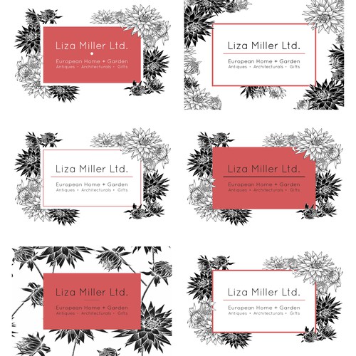 Pen brand with the title 'Floral Design for Homewares Shop'