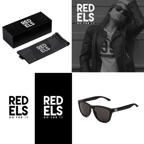Sunglasses design with the title 'Sunglasses Logo Design'