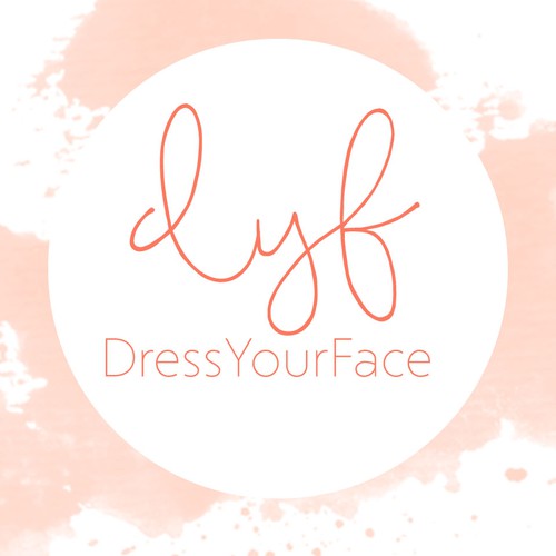 Makeup logo with the title 'Logo concept for cosmetic brand'