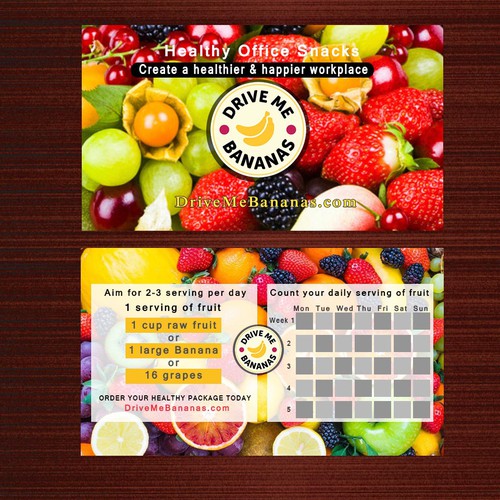 Takeaway design with the title 'Take away card'