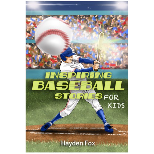 Color artwork with the title 'Proposal for a baseball book cover'
