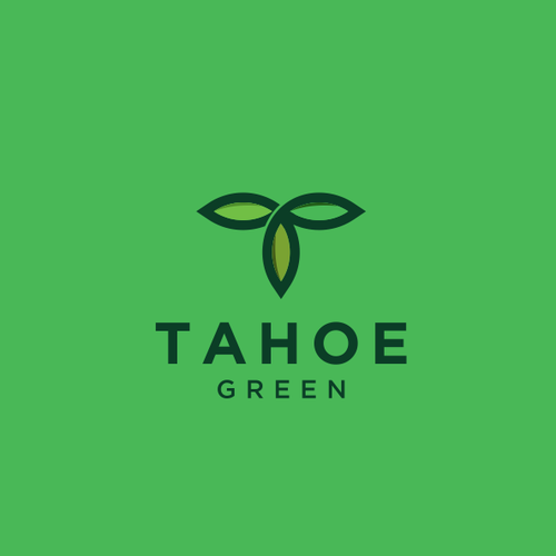 Cannabis leaf logo with the title 'Tahoe Green'